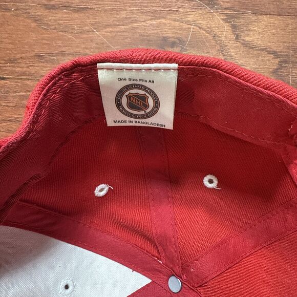 Vintage Detroit Red Wings Hat Cap 90s Logo Athletic NHL Snapback - Picture 5 of 7